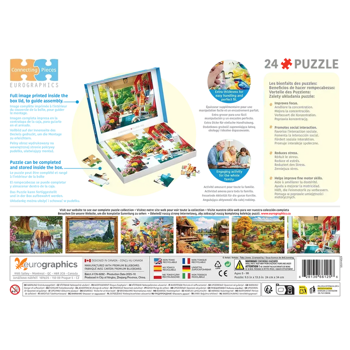 Sleeping on the Porch 24 Connecting Pieces Jigsaw Puzzle Eurographics - for just $19.99! 