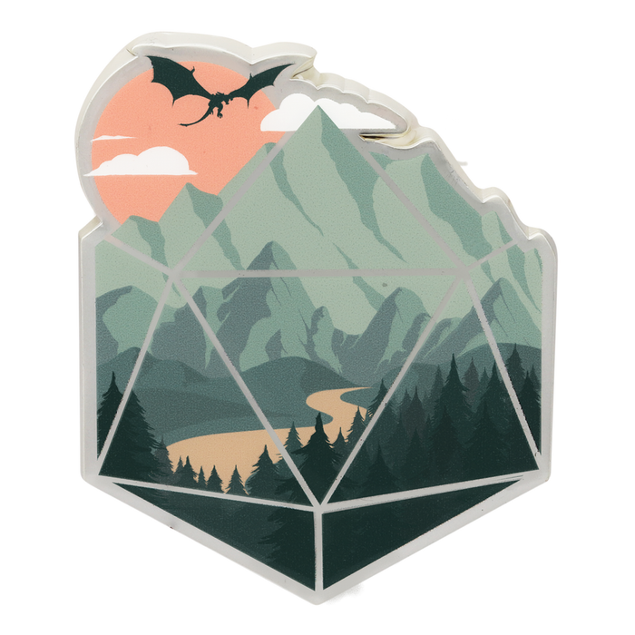 Enamel Pin: Scenic D20 - Just $9.99! Shop now at Retro Gaming of Denver