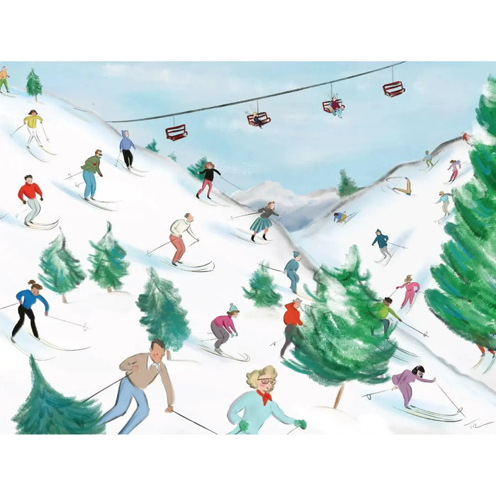 Slippery Slopes by Tug Rice 500 Piece Jigsaw Puzzle NYPC - for just $26.99! 