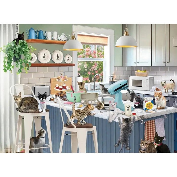 Sloppy Kitten Kitchen 300 Piece Jigsaw Puzzle Eurographics - for just $17.99! 