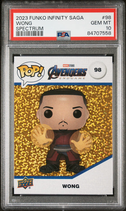 2023 UPPER DECK FUNKO POP MARVEL  WONG SPECTRUM #98  PSA 10 - for just $54! 