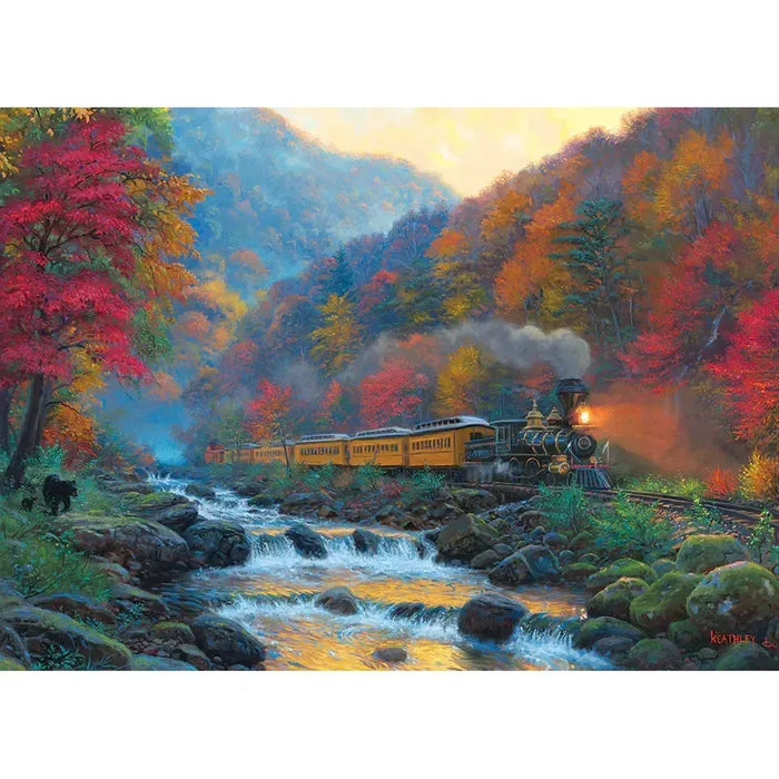 Smoky Train 1000 Piece Jigsaw Puzzle Jack Pine - for just $14.99! 