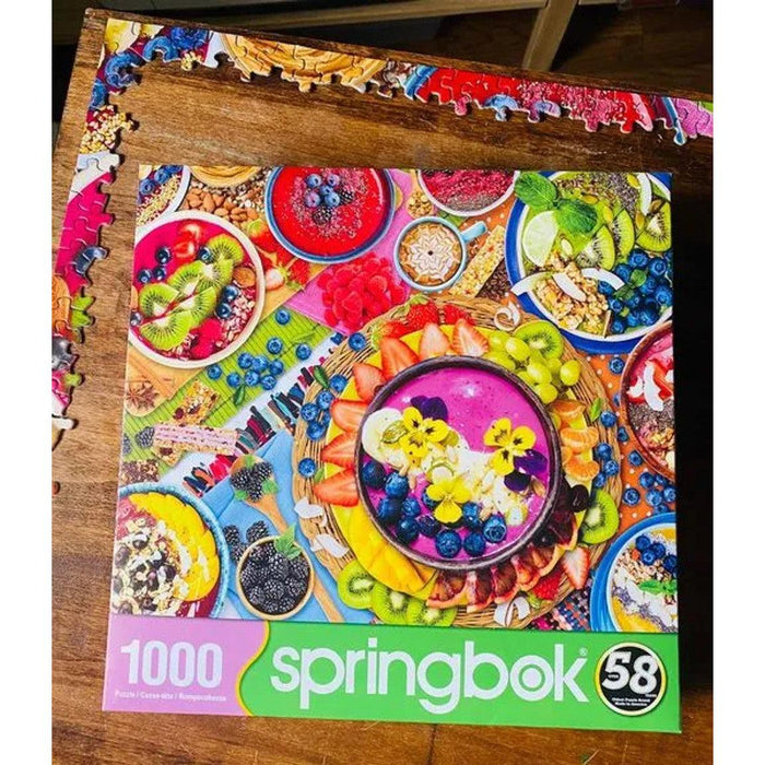 Smoothie Bowls 1000 Piece Jigsaw Puzzle Springbok - for just $19.99! 