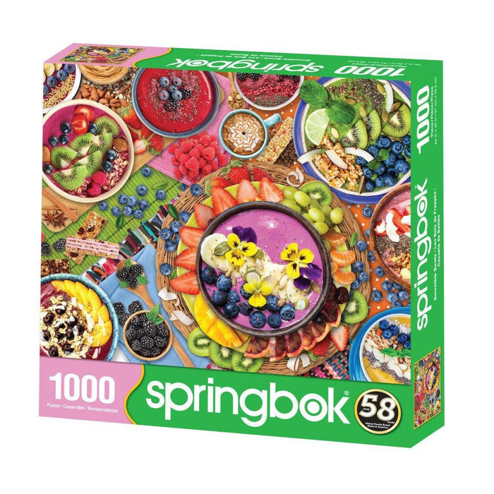 Smoothie Bowls 1000 Piece Jigsaw Puzzle Springbok - for just $19.99! 