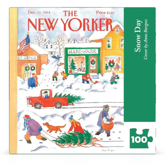Snow Day The New Yorker 100 Piece Mini Jigsaw Puzzle NYPC - for just $14.99! 
