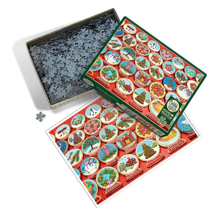 Snow Globe Cookies 1000 Piece Jigsaw Puzzle Cobble Hill - for just $19.99! 