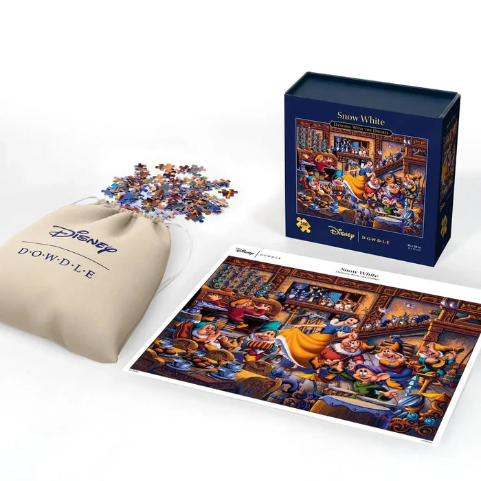 Snow White Dancing with the Dwarfs 500 Piece Jigsaw Puzzle Disney x Dowdle - for just $24.99! 