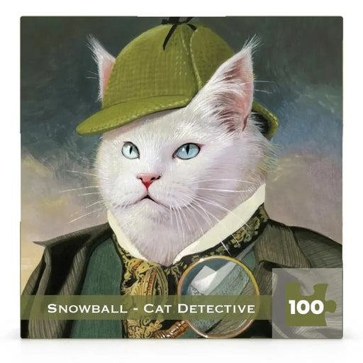 Snowball - Cat Detective 100 Piece Mini Jigsaw Puzzle NYPC - for just $11.99! 
