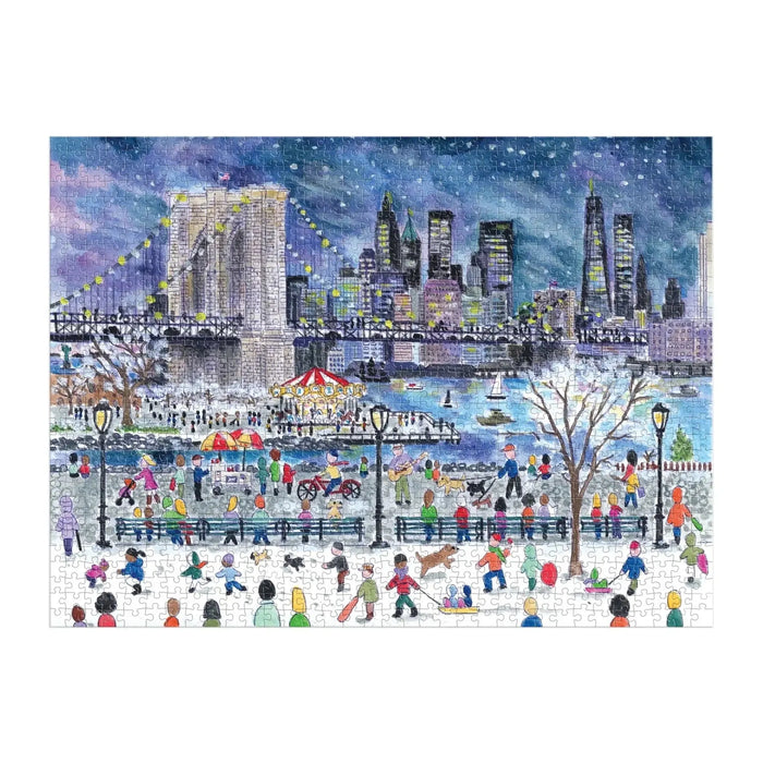 Snowfall Over New York City 1000 Piece Jigsaw Puzzle Galison - for just $19.99! 