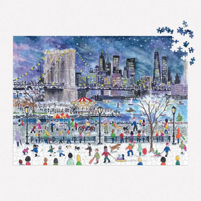 Snowfall Over New York City 1000 Piece Jigsaw Puzzle Galison - for just $19.99! 