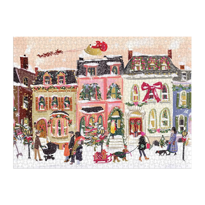 Snowfall on Main Street 1000 Piece Jigsaw Puzzle Galison - for just $21.99! 