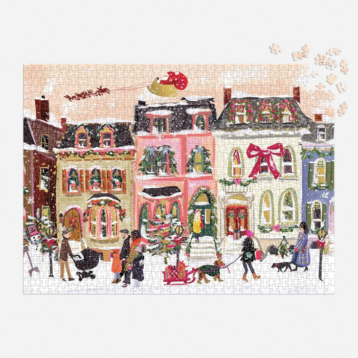 Snowfall on Main Street 1000 Piece Jigsaw Puzzle Galison - for just $21.99! 