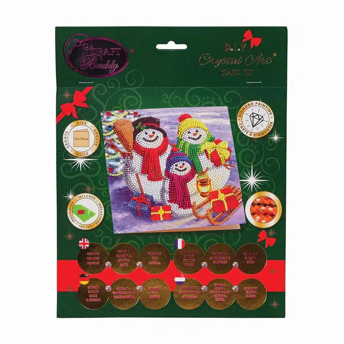 Snowman Family Crystal Art Card Kit Craft Buddy - for just $7.99! 
