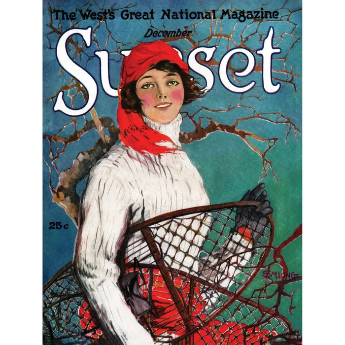 Snowshoeing Sunset Magazine 500 Piece Jigsaw Puzzle NYPC - for just $26.99! 