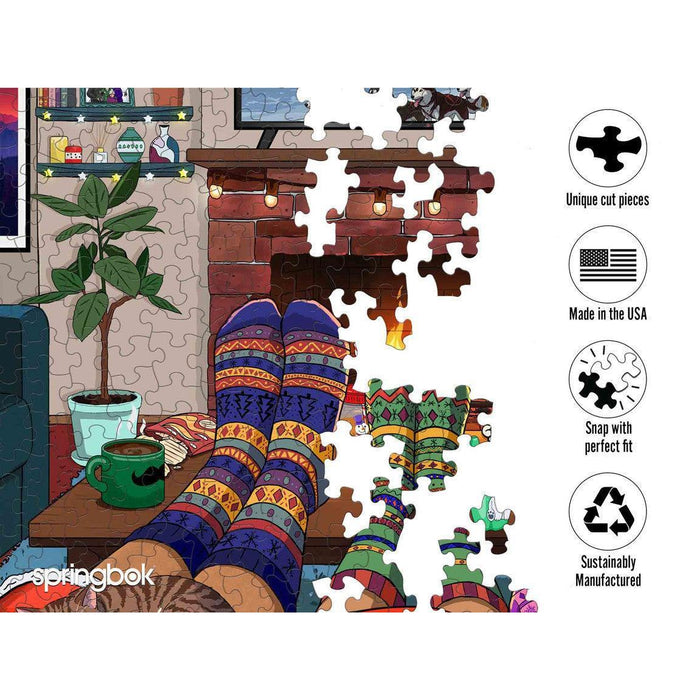 Snuggle Season 500 Piece Jigsaw Puzzle Springbok - for just $17.99! 