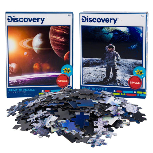 Solar System & Astronaut Set of 2 300 Piece Lenticular Jigsaw Puzzles Prime 3D - for just $10.99! 
