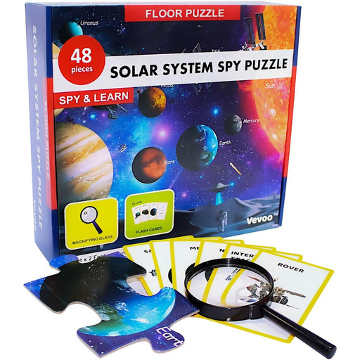 Solar System Spy 48 Piece Floor Jigsaw Puzzle with Flashcards & Magnifying Glass - for just $19.99! 