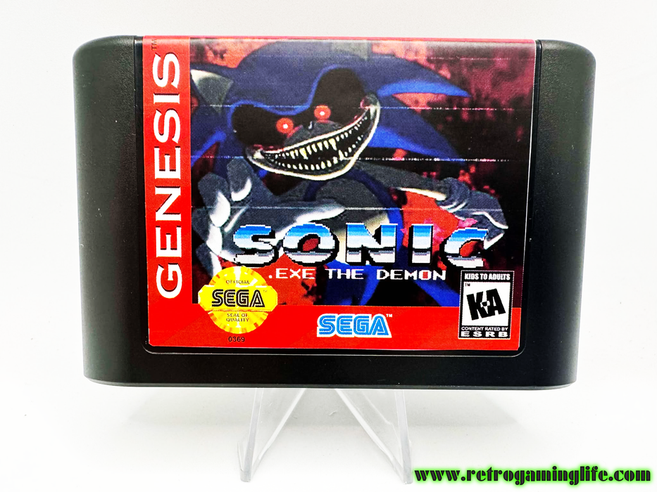 Sonic.exe the Demon Sega Genesis Video Game Cart - for just $19.99! 