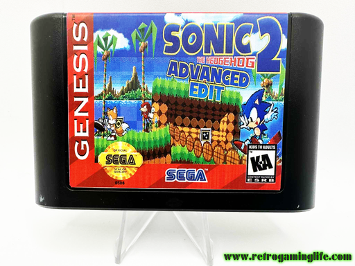 Sonic the Hedgehog 2 Advanced Edit Sega Genesis Video Game Cart - for just $19.99! 
