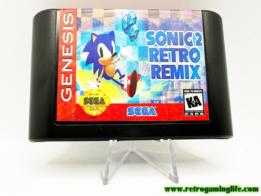 Sonic the Hedgehog 2 Retro Remix Sega Genesis Video Game Cart - for just $19.99! 