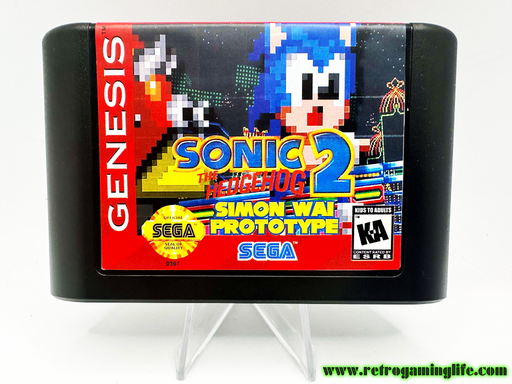 Sonic 2 Simon Wai Prototype Sega Genesis Video Game Cart - for just $24.99! 