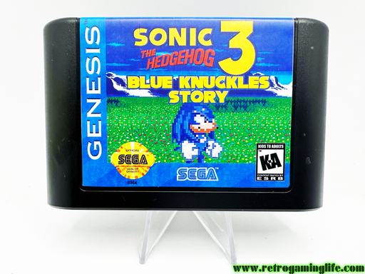 Sonic the Hedgehog 3 Blue Knuckles Story Sega Genesis Video Game Cart - for just $19.99! 