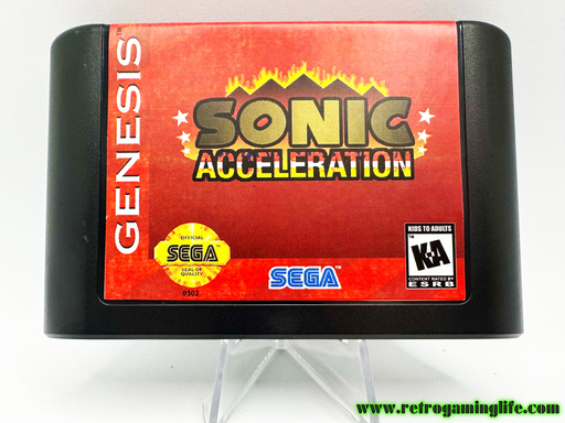 Sonic Acceleration Sega Genesis Reproduction Video Game Cart - for just $19.99! 
