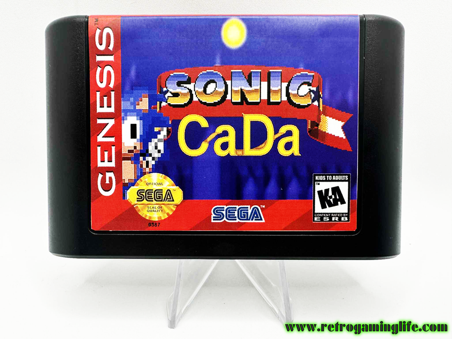 Sonic CaDa (Sega Genesis Reproduction Cart) - for just $19.99! 