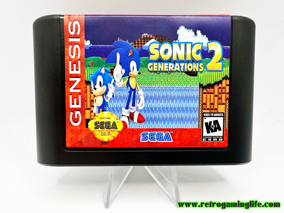 Sonic Generations 2 Sega Genesis Video Game Cart - for just $19.99! 