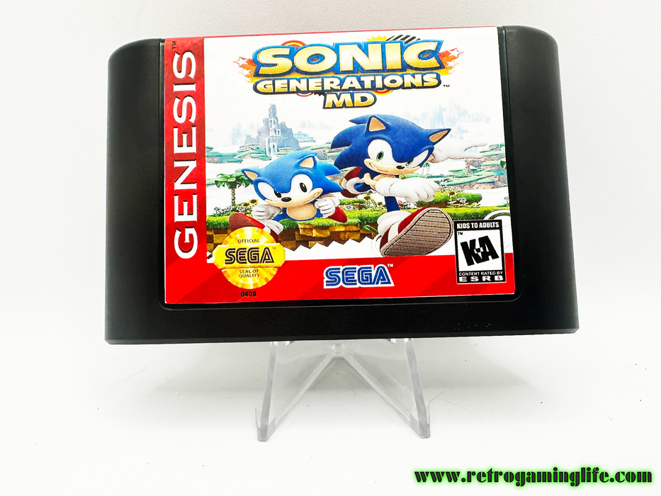 Sonic Generations MD – Sega Genesis Reproduction Cartridge - for just $19.99! 