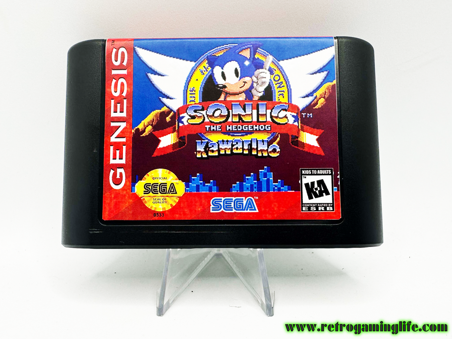 Sonic the Hedgehog KawariNo Sega Genesis Reproduction Video Game Cart - for just $19.99! 