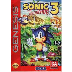 Front cover view of Sonic The Hedgehog 3 - Sega Genesis