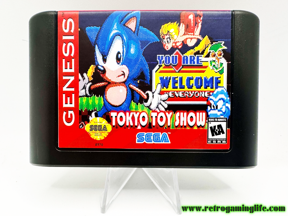 Sonic Tokyo Toy Show Remake Sega Genesis Video Game Cart - for just $24.99! 