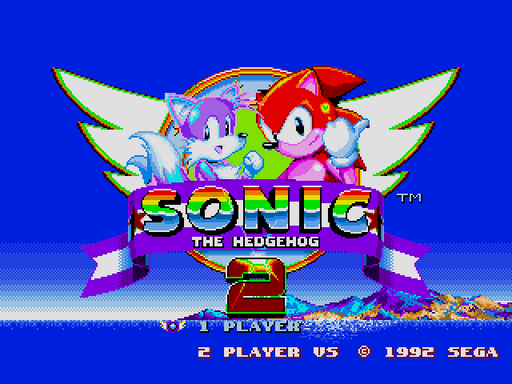 Sonic the Hedgehog 2 Rainbow Edition Sega Genesis Reproduction Video Game Cart - for just $19.99! 