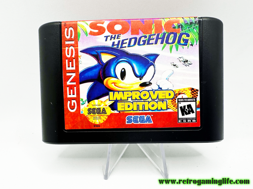 Sonic the Hedgehog Improved Edition Sega Genesis Video Game Cart - for just $19.99! 