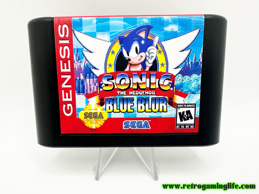 Sonic the Hedgehog: Blue Blur – Custom Sega Genesis Reproduction Cartridge - for just $19.99! 