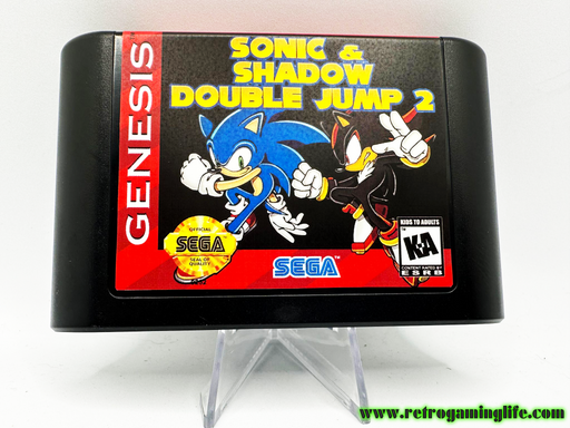 Sonic & Shadow Double Jump 2 Sega Genesis Repro Game Cart - for just $19.99! 