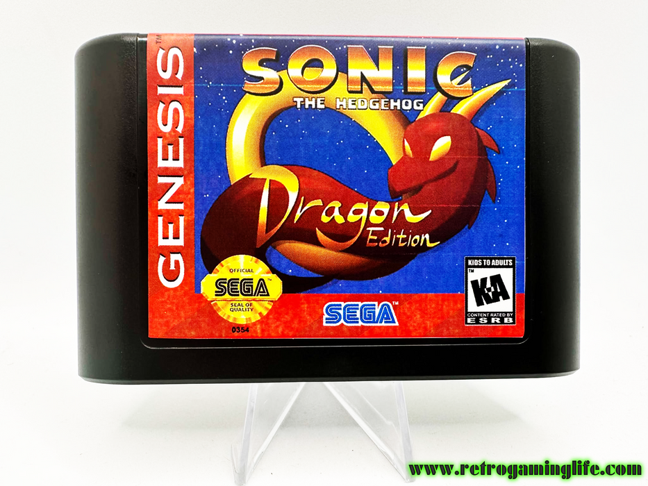 Sonic the Hedgehog Dragon Edition Sega Genesis Video Game Cart - for just $29.99! 