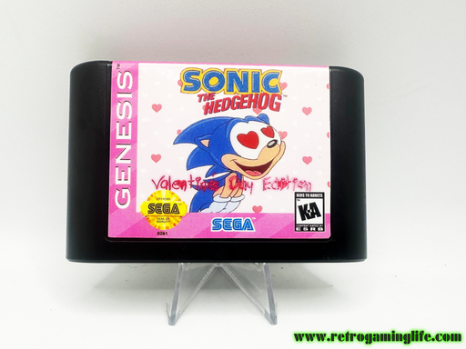 Sonic the Hedgehog Valentine's Edition Sega Genesis Repro Game Cart - for just $19.99! 