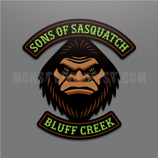 Sons Of Sasquatch Motorcycle Club Sticker - for just $4.50! 