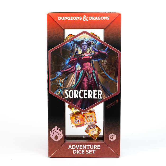 D&D Adventure Dice Set - Sorcerer Edition | Orange 16pc Collection - for just $24.99! 
