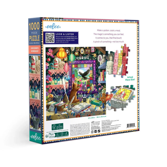 Sorcerer's Workshop 1000 Piece Jigsaw Puzzle eeBoo - for just $26.99! 