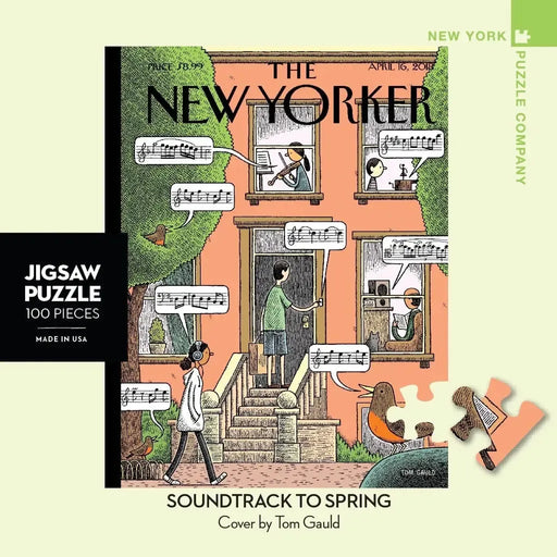 Soundtrack to Spring The New Yorker 100 Piece Mini Jigsaw Puzzle NYPC - for just $14.99! 