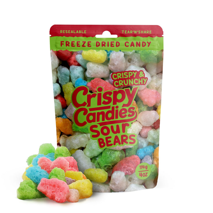Crispy Candies - Sour Bears Freeze Dried Candy 114g - for just $9.99! 