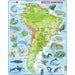 South America Topographic Map 65 Piece Tray Jigsaw Puzzle Larsen - for just $11.99! 