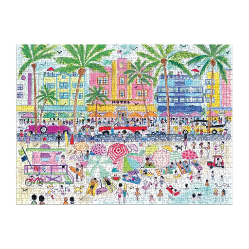 South Beach Miami 1000 Piece Jigsaw Puzzle Galison - for just $19.99! 