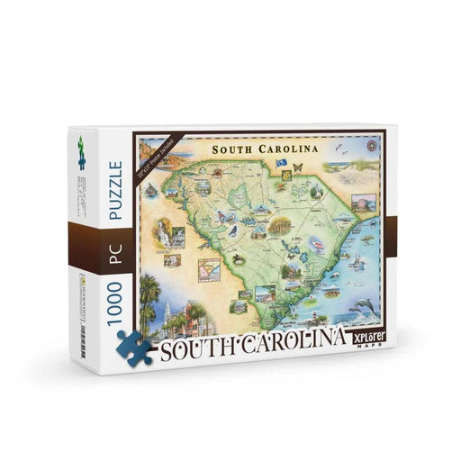 South Carolina 1000 Piece Jigsaw Puzzle Xplorer Maps - for just $24.99! 