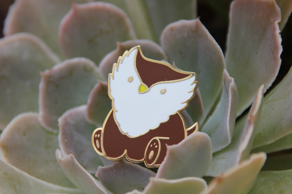 Baby Bestiary: Owlbear Enamel Pin - Sitting - for just $12! 