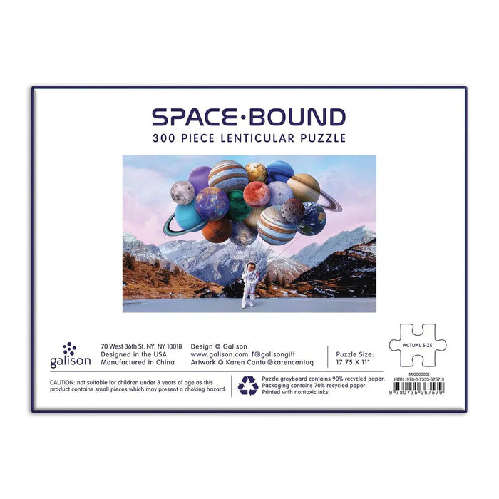 Space Bound 300 Piece Lenticular Jigsaw Puzzle Galison - for just $14.99! 
