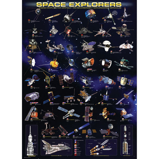 Space Explorers 1000 Piece Jigsaw Puzzle Eurographics - for just $19.99! 